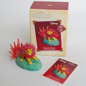CUTE Hallmark Keepsake Ornament Mighty Simba Disney's The Lion King 2005
